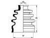 Coupelle, arbre de commande CV Boot:49509-1CA00