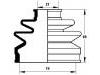 Faltenbalg, Antriebswelle CV Boot:FA50-22-530