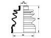 Faltenbalg, Antriebswelle CV Boot:F006-22-540B