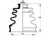 Faltenbalg, Antriebswelle CV Boot:GD36-22-540