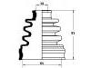 Faltenbalg, Antriebswelle CV Boot:F012-22-530